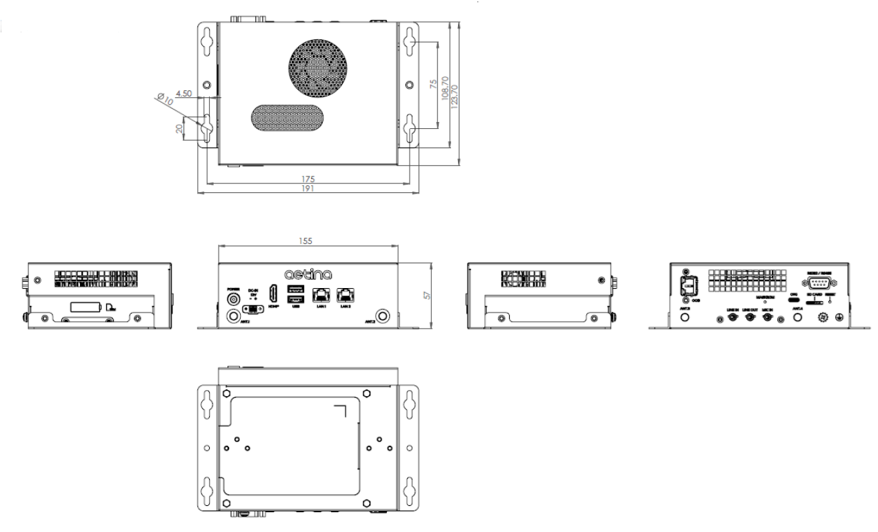 AIE-KR1A-B1 dimension